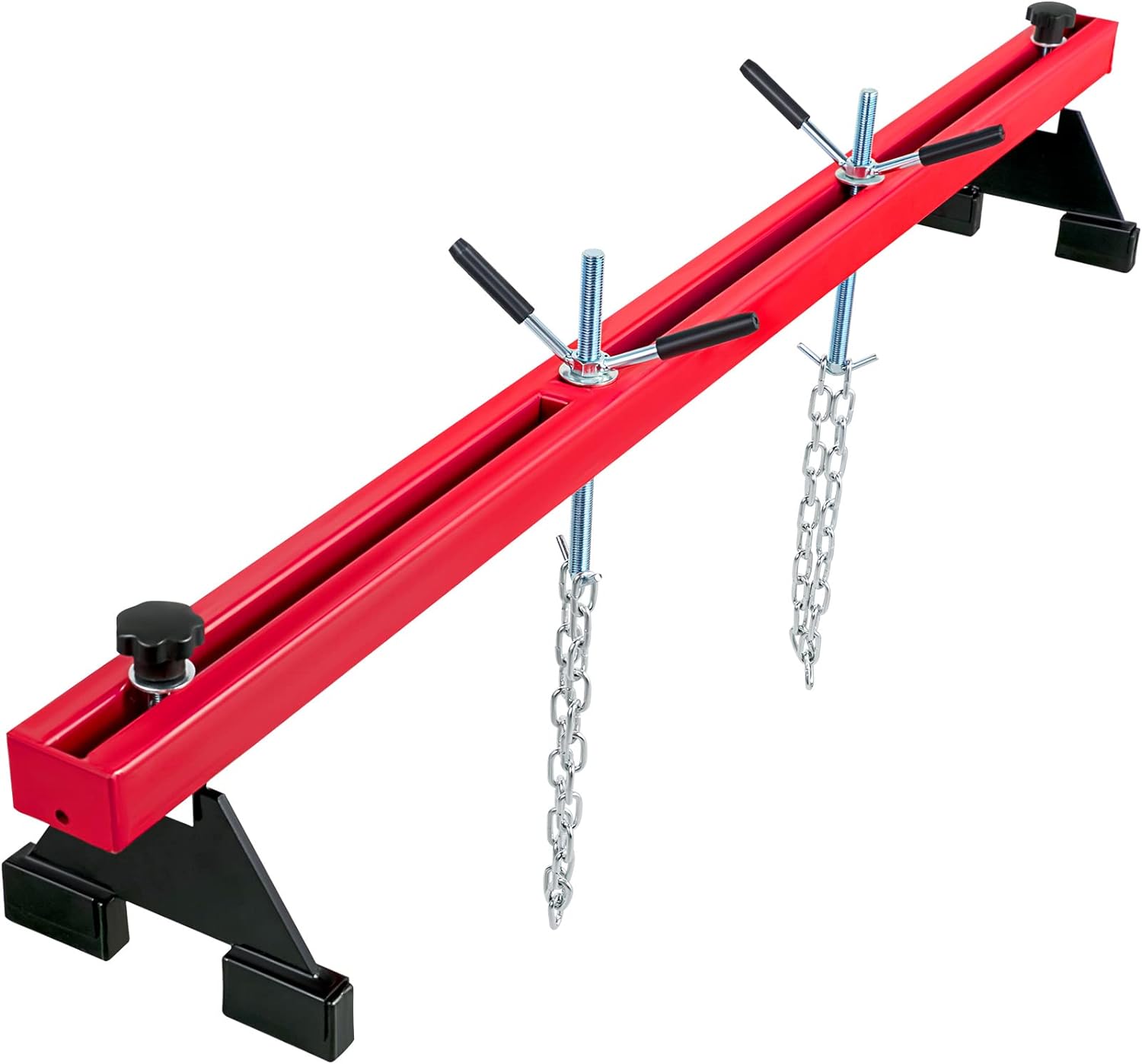 BRAND, CATEGORY, ENGINE HOISTS & STANDS, VEVOR, VEVOR Engine Support Bar 1100 Lbs Capacity Engine Transverse Bar Engine Hoist 2 Point Lift Holder Hoist Dual Hooks, Engine Hoist Keeps Engine Stable for Home Garages & Auto Repair Shop