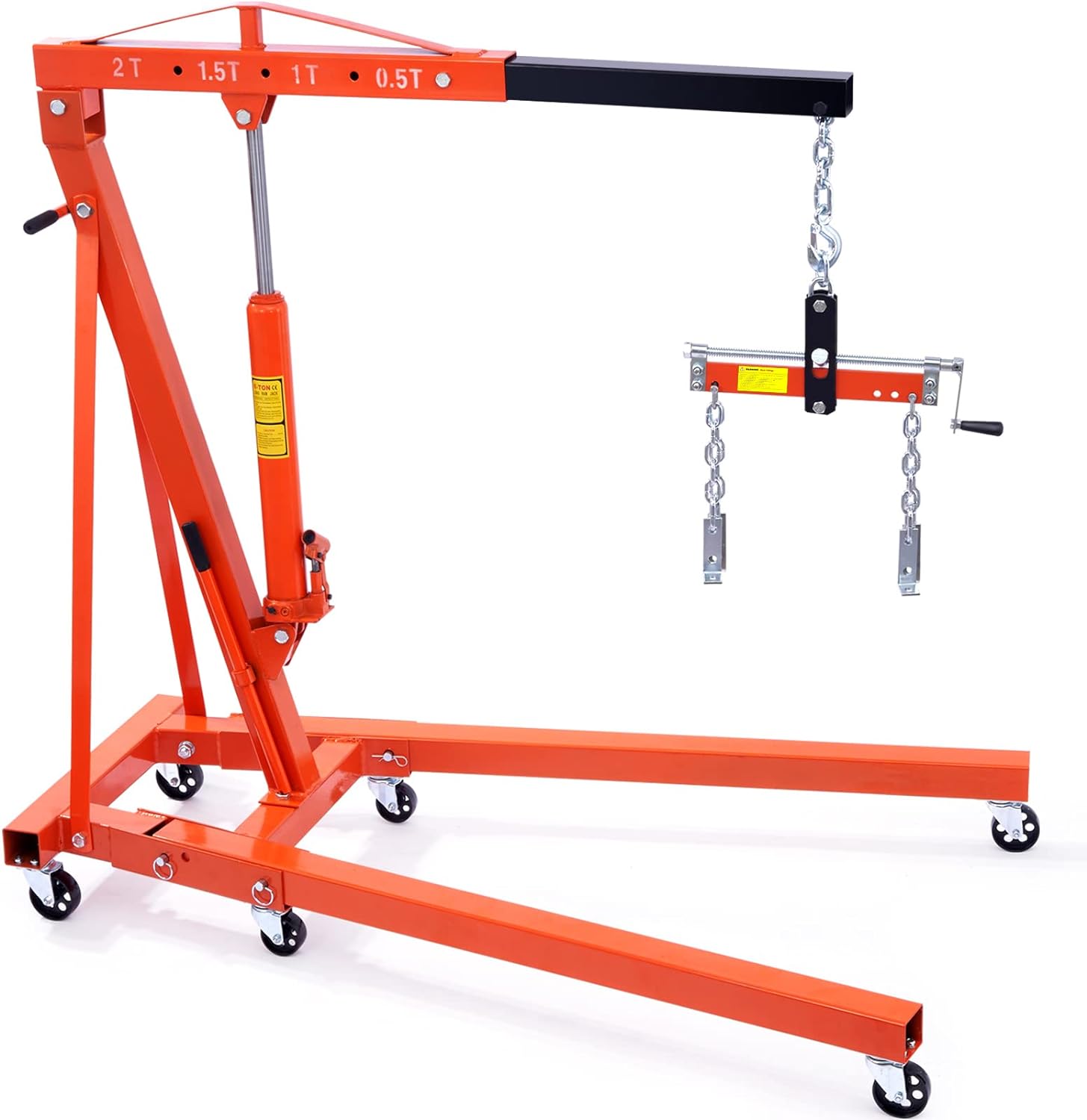 BRAND, CATEGORY, ENGINE HOISTS & STANDS, VEVOR, VEVOR Engine Support Bar 1100 Lbs Capacity Engine Transverse Bar Engine Hoist 2 Point Lift Holder Hoist Dual Hooks, Engine Hoist Keeps Engine Stable for Home Garages & Auto Repair Shop