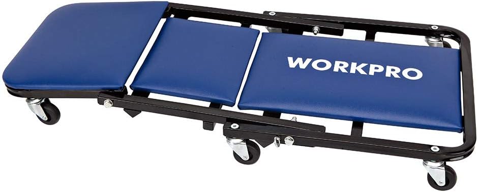 BRAND, CATEGORY, CREEPERS, WORKPRO, WORKPRO W111005 Multi-function Creeper, Foldable Steel Rail Construction (Single Pack)