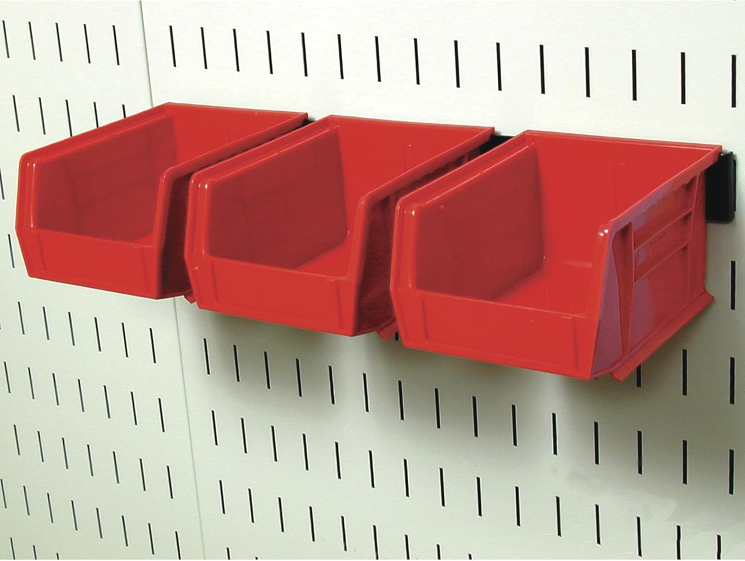 BRAND, CABINETS & STORAGE SYSTEMS, CATEGORY, WALL CONTROL, Wall Control Slotted Pegboard Industrial Workstation Accessory Kit - Red, Model Number 35-K-WRKRD