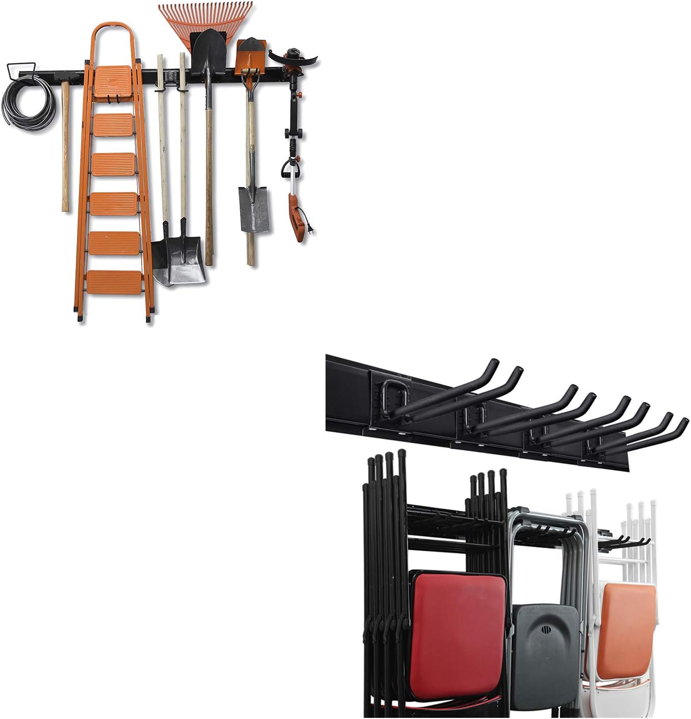 BRAND, CATEGORY, STORAGE RACKS, WALLMASTER, Wallmaster 15 PCS Tool Storage Rack Garage Storage Wall Mount & Garage Storage Tool Organizer System Heavy Duty Tools