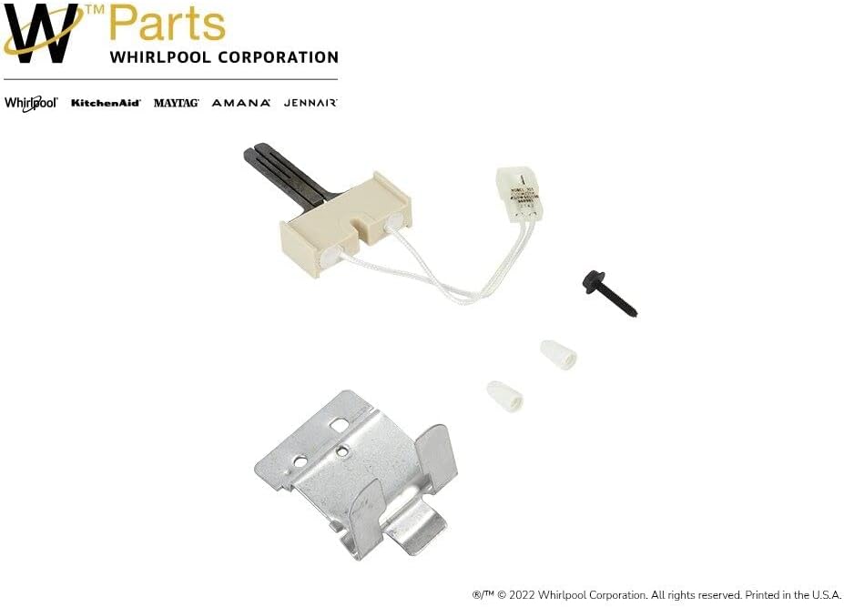 BRAND, CATEGORY, REPLACEMENT PARTS, WHIRLPOOL, Whirlpool 279311 Igniter for Dryer, White