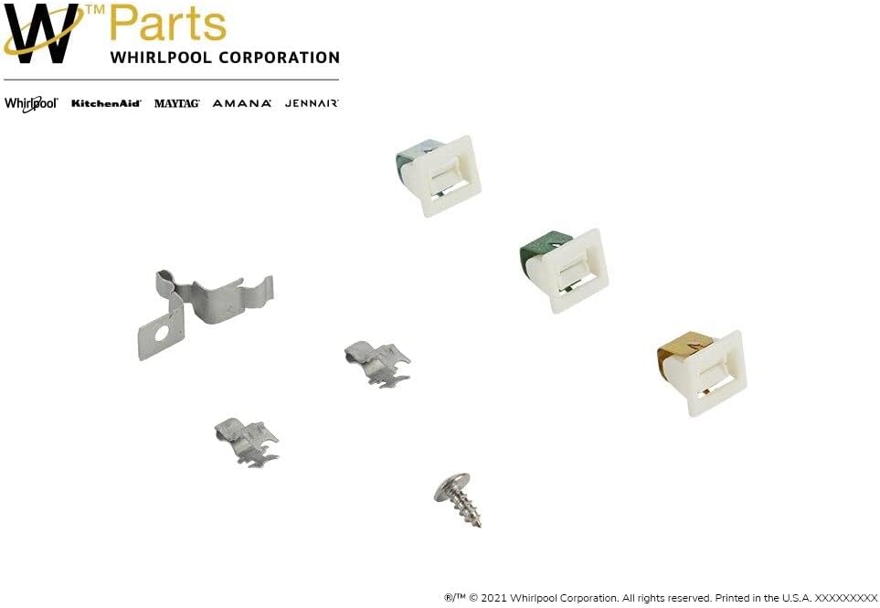 BRAND, CATEGORY, REPLACEMENT PARTS, WHIRLPOOL, Whirlpool 279570 Dryer Door Latch Kit, White