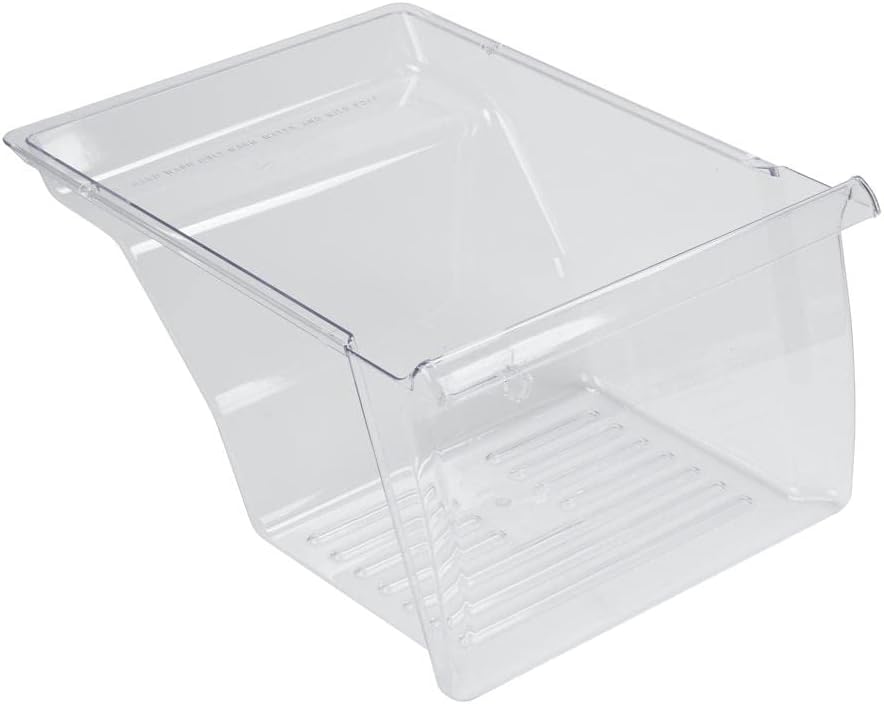 BINS, BRAND, CATEGORY, WHIRLPOOL, Whirlpool FSP W10854037 Refrigerator Crisper Drawer, Replaces 2163670, 2163838, 2166256, and more, Clear/Transparent