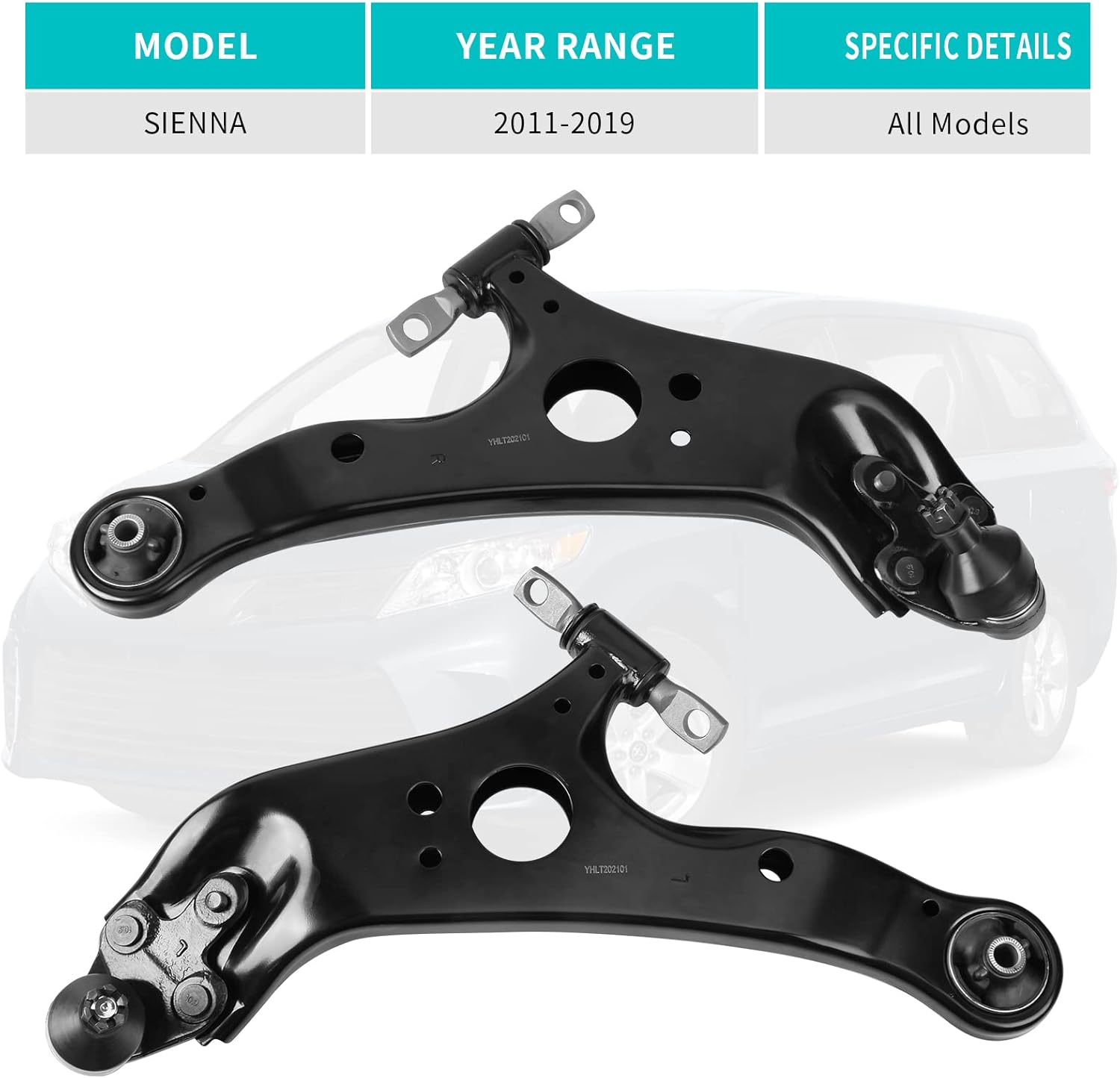 BRAND, CATEGORY, CONTROL ARMS, YITAMOTOR, YITAMOTOR Front Lower Control Arm Compatible with Sienna 2011-2019 w/Ball Joint