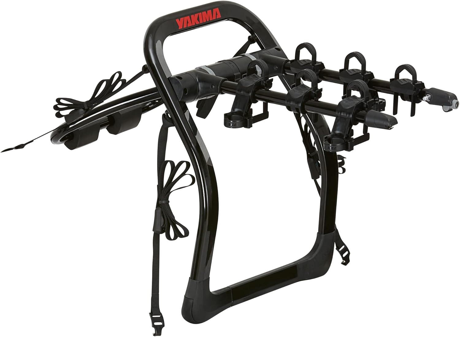 BIKE RACKS, BRAND, CATEGORY, YAKIMA, Yakima FullBack 3 Premium Trunk Bike Rack, Holds 3 Bikes, Tool-Free Installation, SuperCush ZipStrips, Foldable Arms, SKS Locks, Bottle Opener