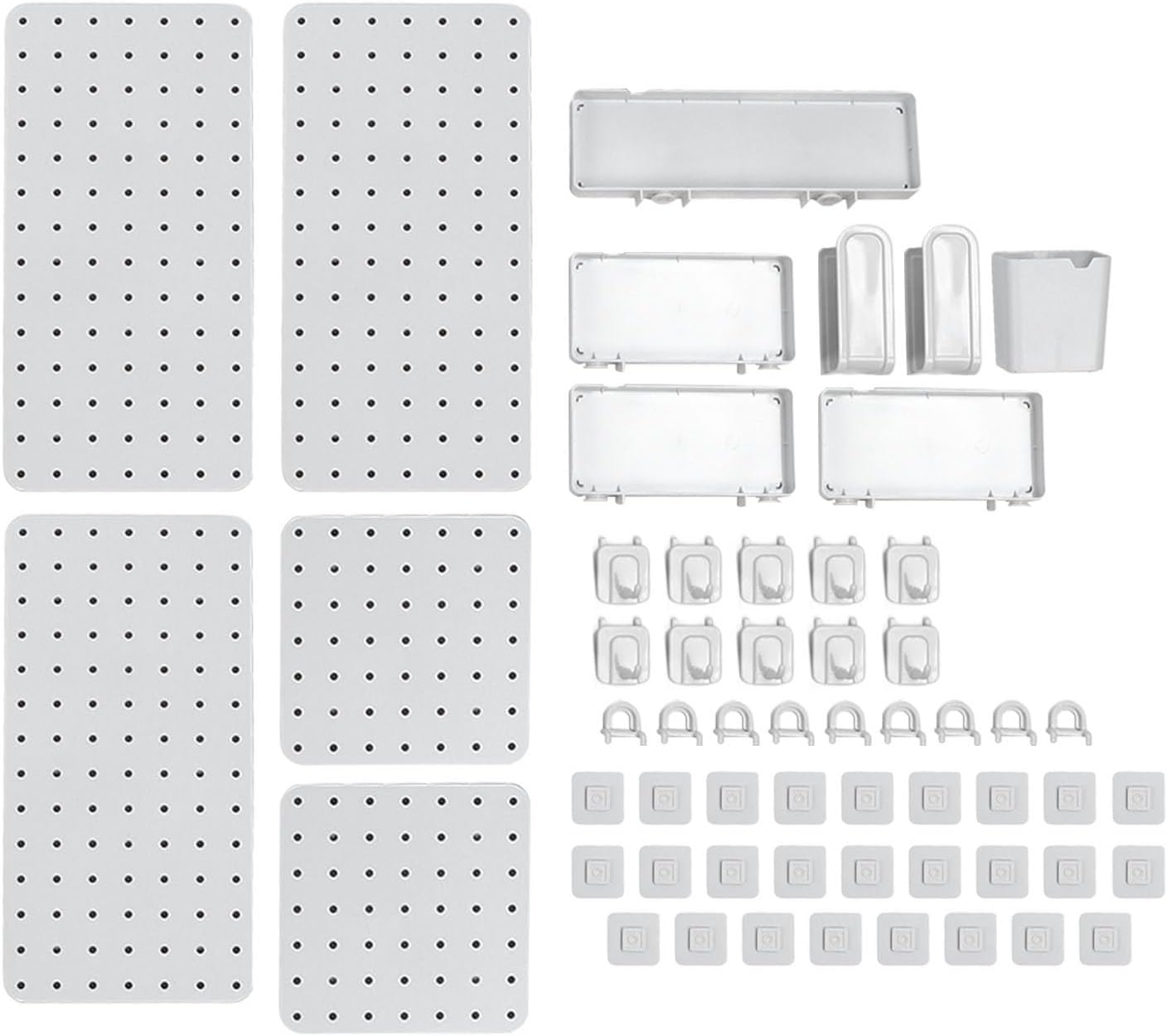 BRAND, CATEGORY, GARAGE STORAGE, YOSOO, Yosoo Pegboard Combination Kit Space Saving Wall Organizer, Storage Rack for Kitchen Garage Bathroom Office with Multifunction Accessories, Ideal Solution (Set 8)