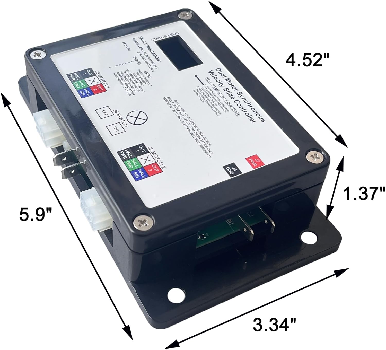 BOOST CONTROLLERS, BRAND, CATEGORY, IFJF, iFJF 13398-DO Dual Synchronous Velocity Slide Controller Replacement for Controller V-Sync II Lippert in-Wall Slide-Out on RV Replaces 13398-C2 Version